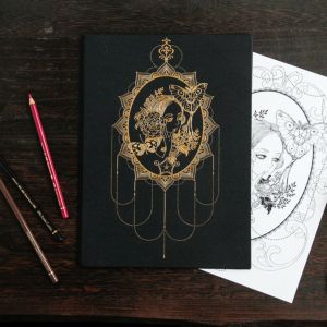 安野モヨコ オリジナル特製ケース付きぬりえ 安野モヨコのぬり絵「Coloriage de Moyoco」