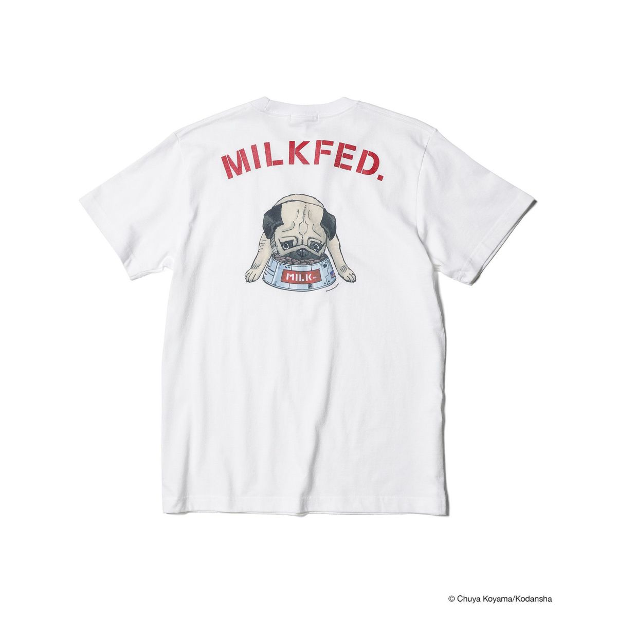 MILKFED. x SPACE BROTHERS SS TEE APO ホワイト [LANDS ON