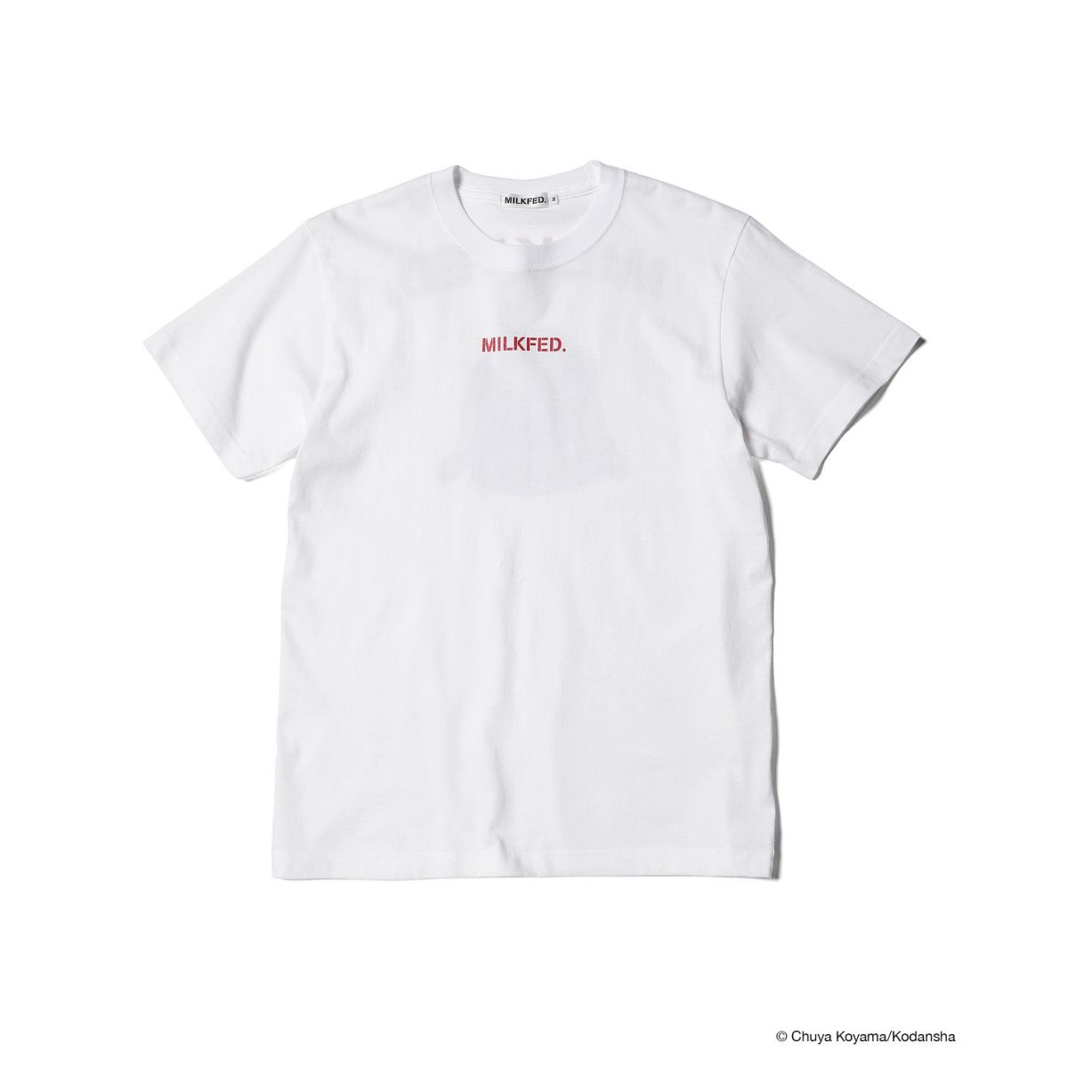 MILKFED. x SPACE BROTHERS SS TEE APO ホワイト [LANDS ON