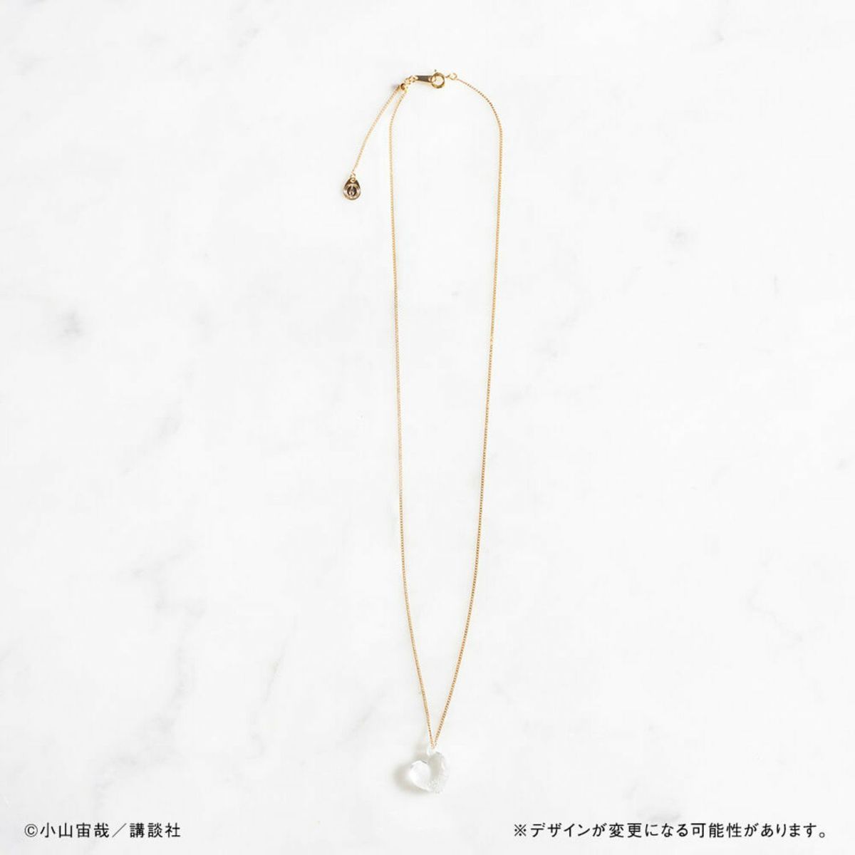 宇宙兄弟 ハートな月の石アクセサリー ネックレス & ピアス セット 宇宙兄弟 ハートな月の石アクセサリー ネックレス | コルクショップ