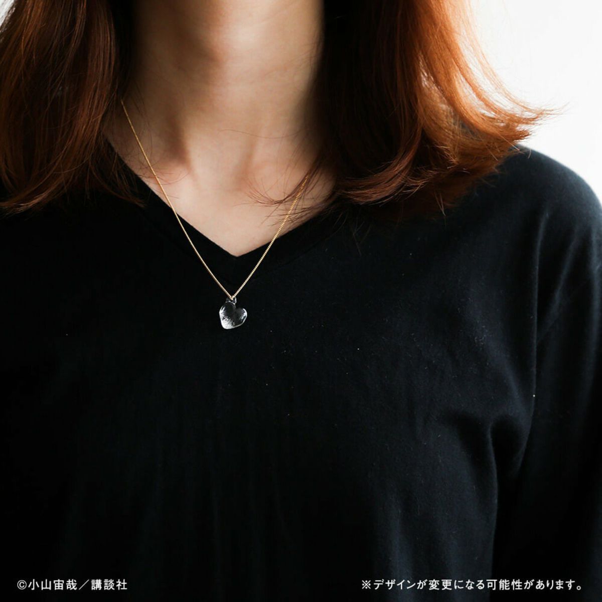 宇宙兄弟 ハートな月の石アクセサリー ネックレス & ピアス セット 宇宙兄弟 ハートな月の石アクセサリー ネックレス | コルクショップ