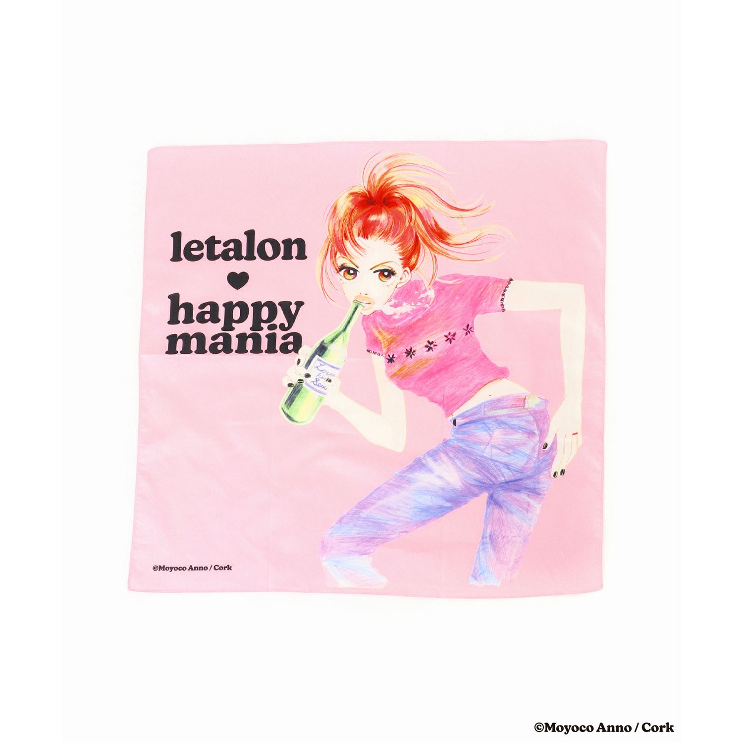 安野モヨコ LE TALON×HAPPY MANIA コットンハンカチ | コルクショップ